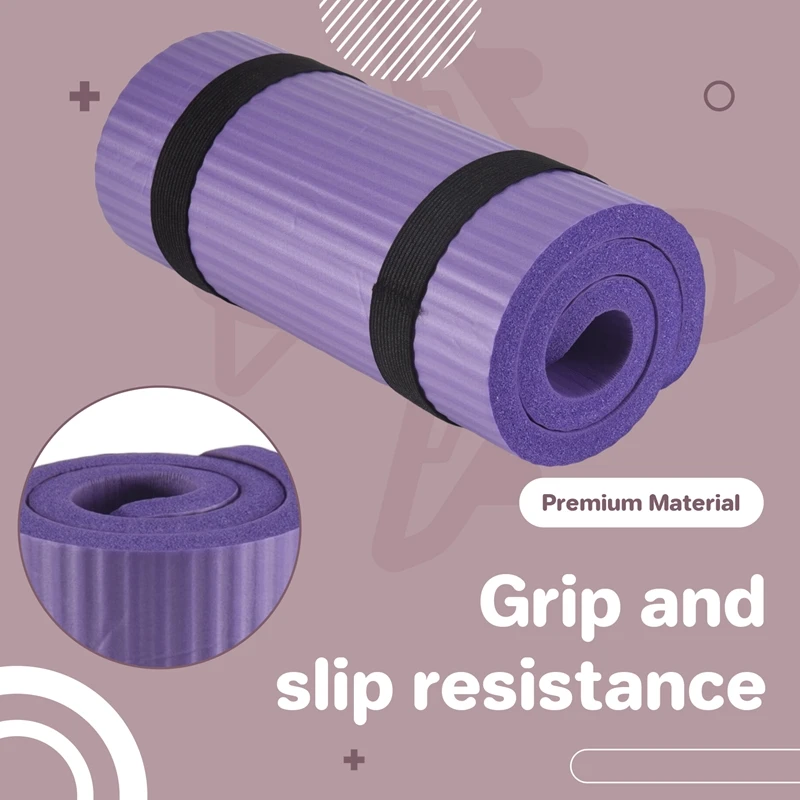 Yoga Mat, Pilates Mat, Professional Yoga Exercise Mat With Anti Slip Rubber Joint Elbow Support, Suitable For Pilates Flooring
