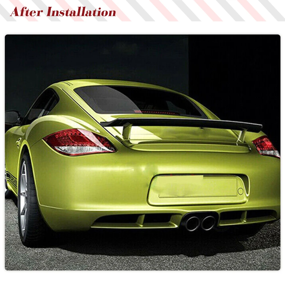 Car Rear Trunk Boot Lip Wing Spoiler For Porsche 987 Cayman 2005 - 2012 Carbon Fiber Rear Trunk Spoiler Wing