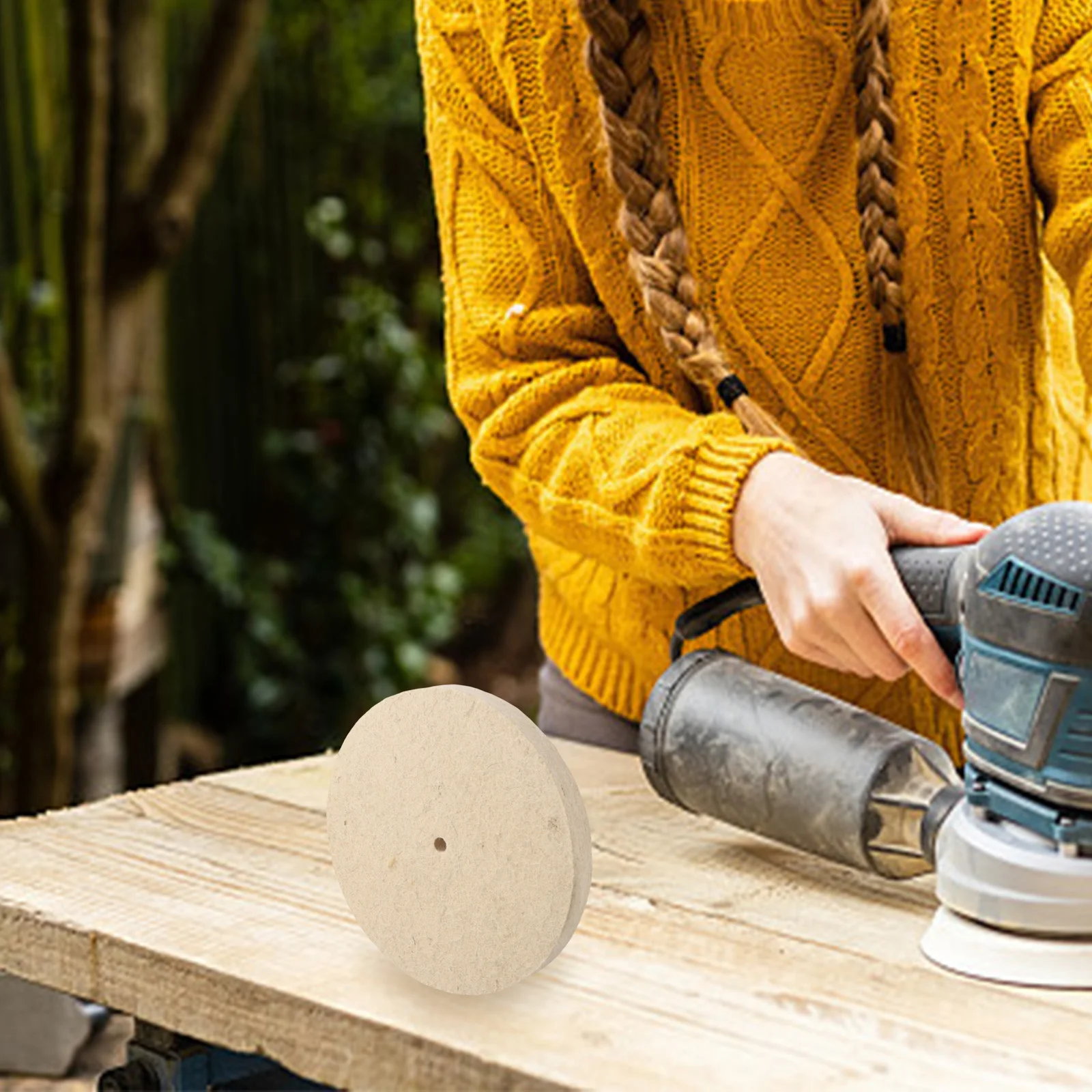 

Металлический диск, полировальный круг, бежевый полирующий садовый вращающийся инструмент, толщина 200x25 мм, фетр, шлифовка, полировка стекла