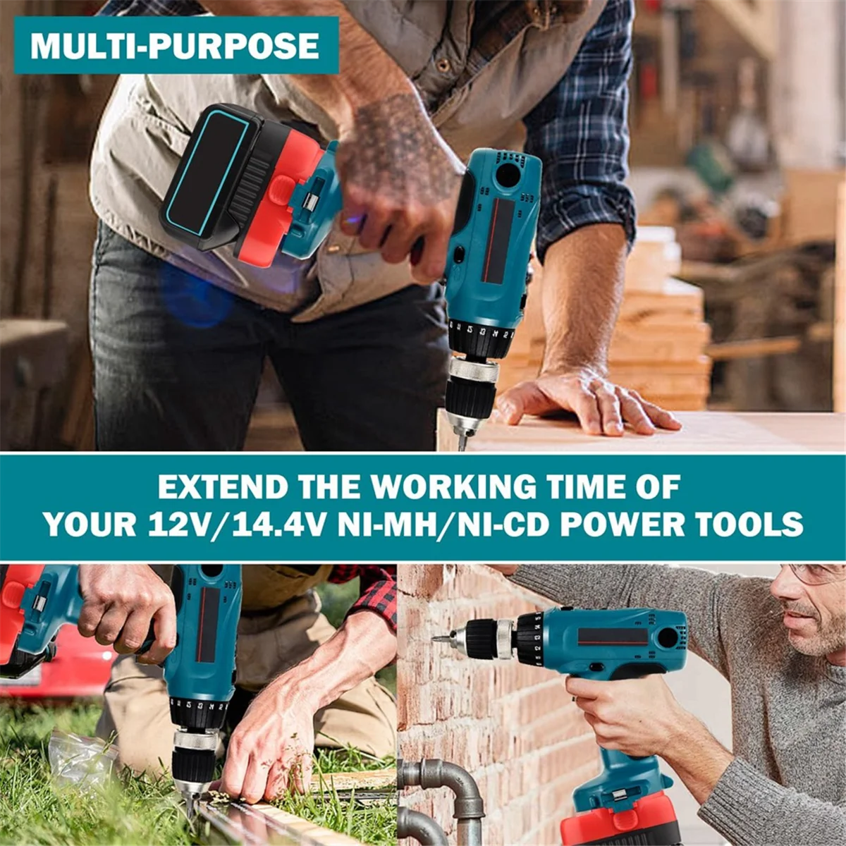 【Favorito do comprador!】Adaptador de bateria