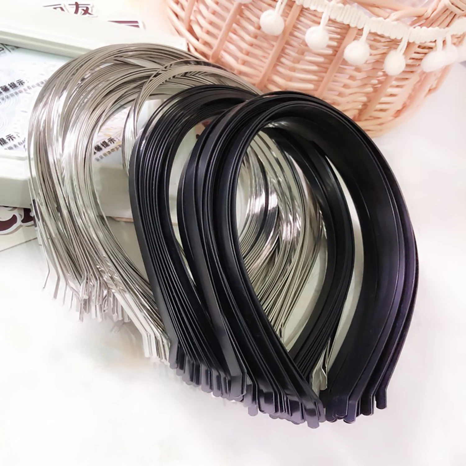 Metal Headbands Blank Smooth Hair Hoop Band DIY Hairband Plain Thin Bulk Headbands for Men Women Jeweley Hair Accessories