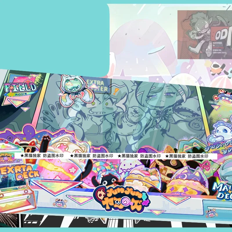 Yu-Gi-Oh! Clown Clan New Face 600x350mm Trading Card Playmat Clown Clan Meteor 2mmNoSeamEdge Battle Rubber Board Game Mat Toy view 4