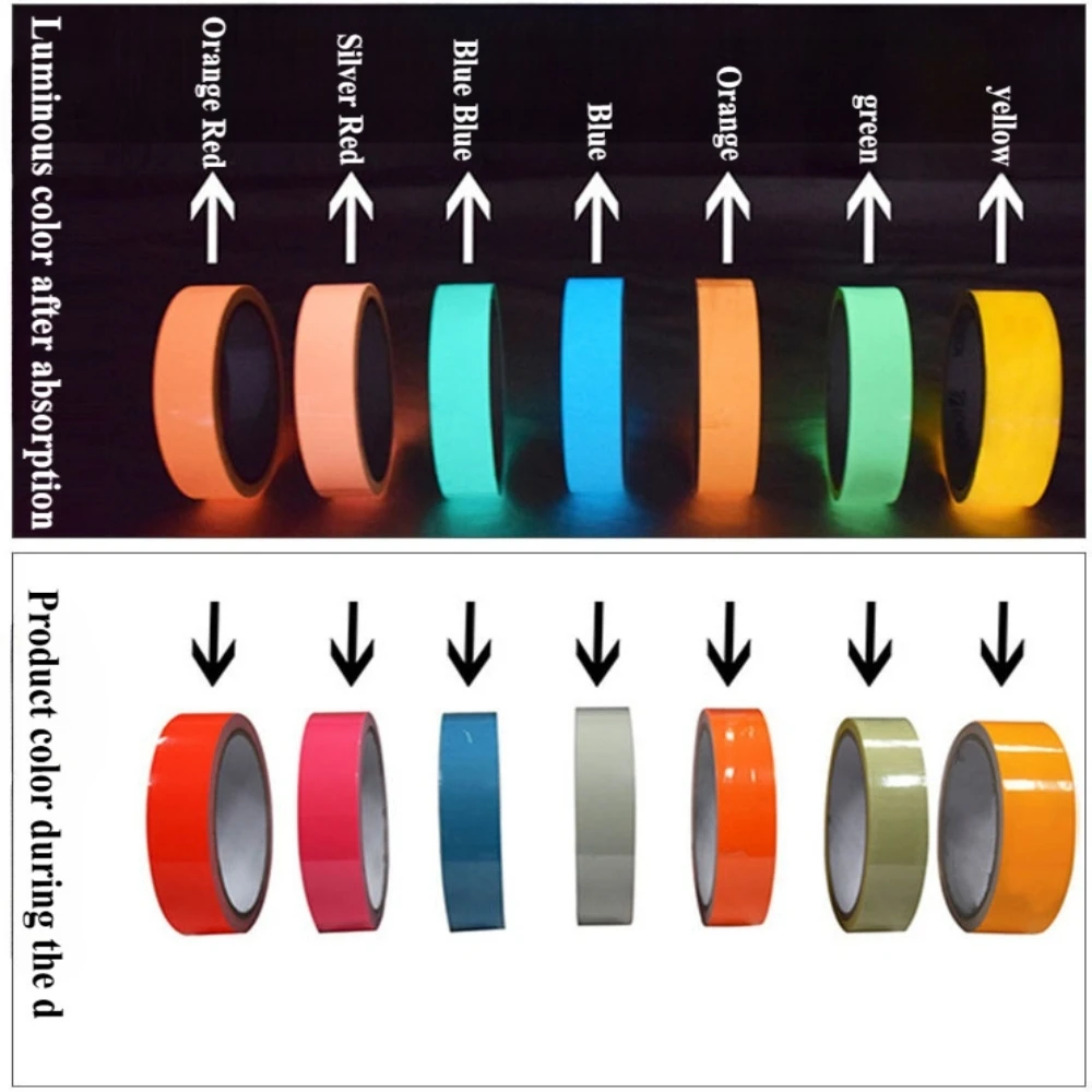 Cat Luminous Stickers Adhesive Tape Night Home Indoor Outdoor Self Luminous Fluorescent Strips Stair Warning Tape DIY Stage