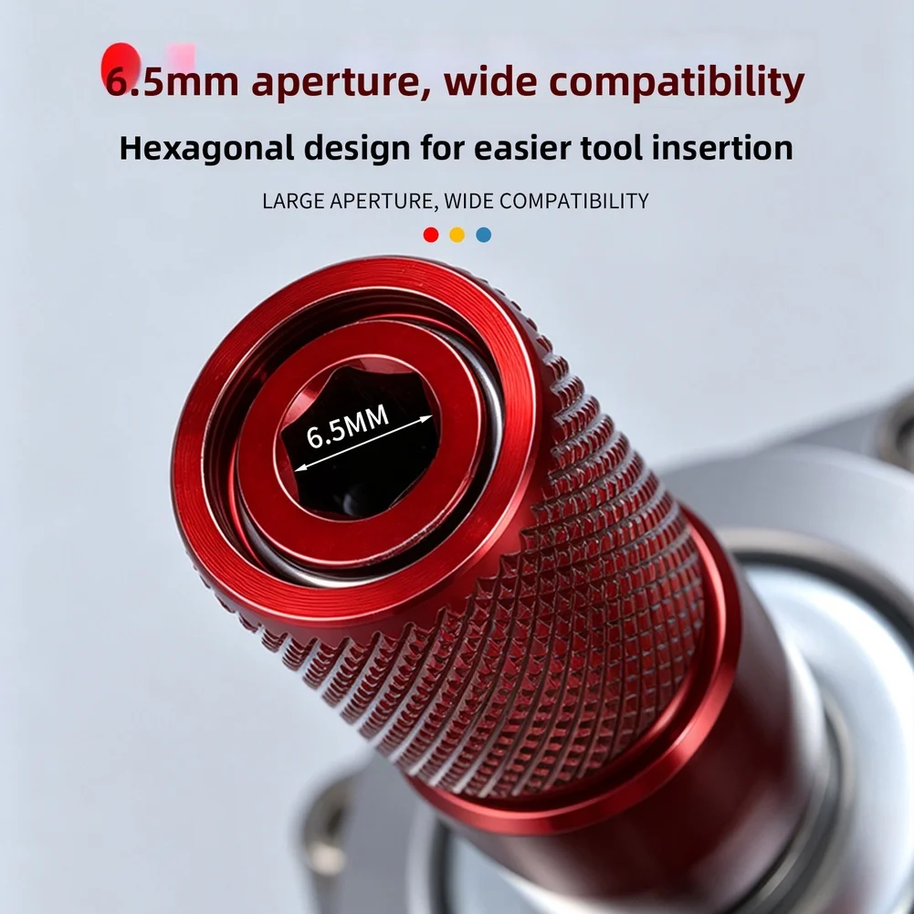 Pop-up Quick Release Self-locking Angle Grinder Conversion Adapter 6.5mm Hex Hole Electric Drill Conversion Screwdriver Tool