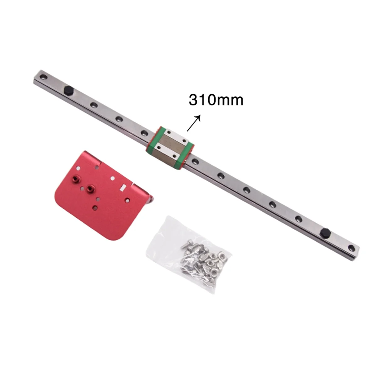 Kit Peningkatan Penggerak Langsung Ekstruder dengan Kit Geser Rel Linier Kit Panduan Linier Sumbu X dengan Braket Bidang Belakang B