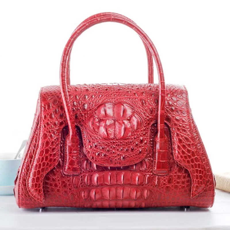 ourui  summer  new Real crocodile leather  female handbag leisure Female bag women handbag women crocodile bag