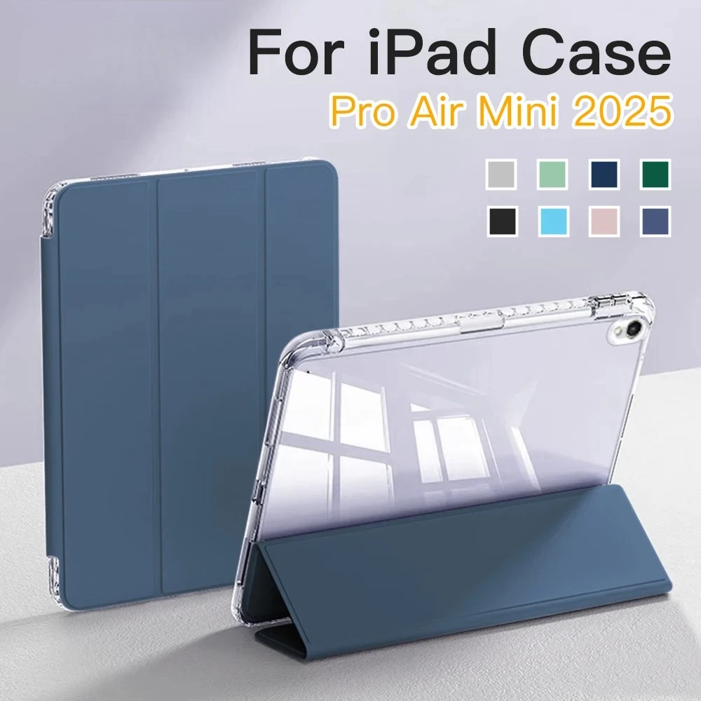 

Чехол для iPad Air 13, чехол для iPad 10-го поколения, 11-го A16, 9-го поколения, чехол для iPad Pro12.9 11 7 10,9 дюйма 12,9 M2 M3 M4, чехлы-держатели для карандашей