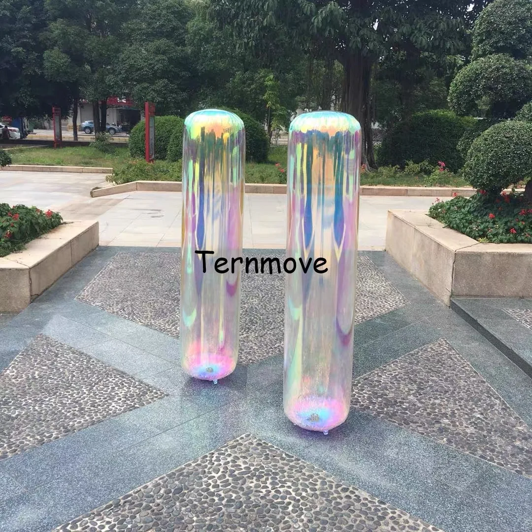 Inflatable Column Mirror Balloon Colorful Mirror Ball For Wedding Party Valentine's Day Decoration Inflatable Outdoor Toys