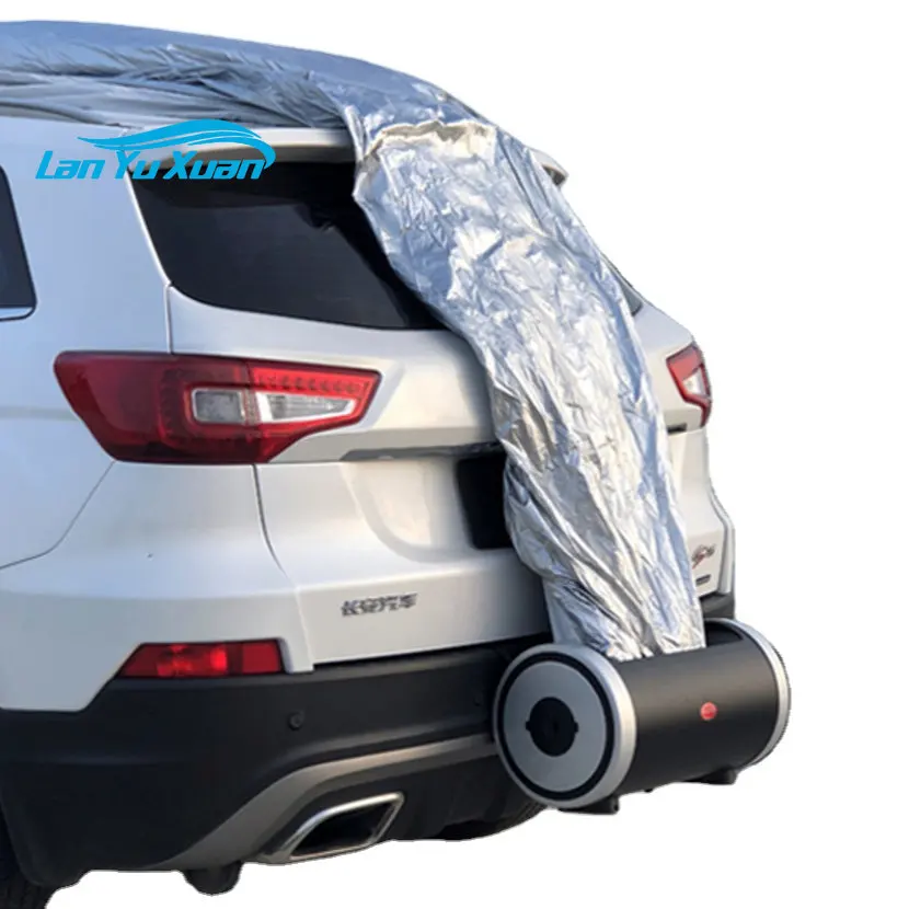 bulk drop shipping solar charging silver coated reflective sunscreen heat insulation auto car tent car coat smart auto car cover