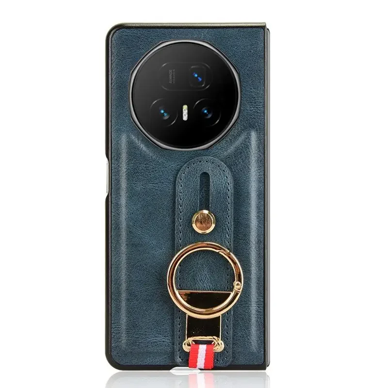 

Для Honor Magic V5 5G Многофункциональный защитный ремешок на запястье Кожаная задняя крышка Honor Magic V5 5G Жесткий задний корпус Funda Capa