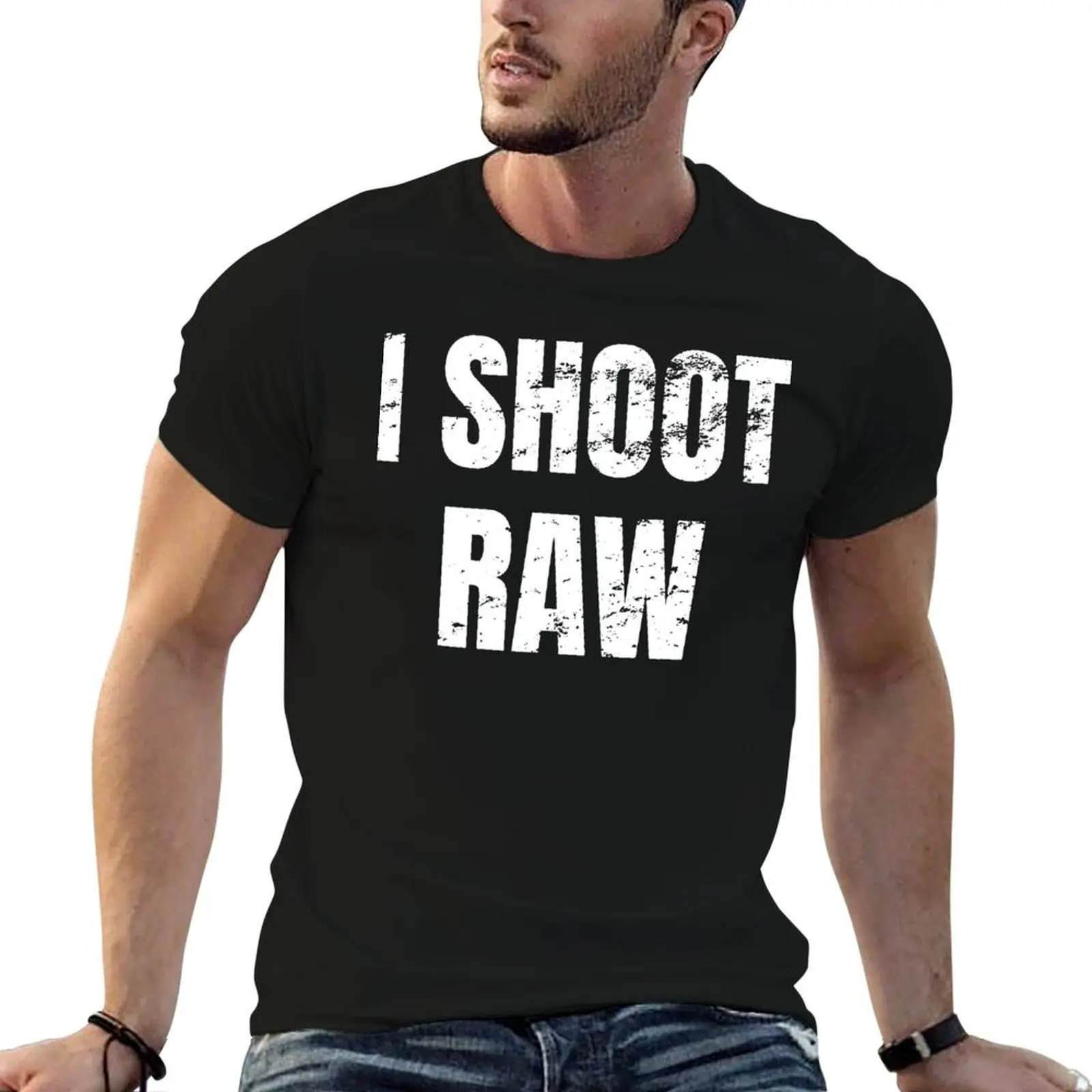 

Camera photography I Shoot Raw photographer T-Shirt cotton t shirt man g man t shirts for men man t shirt designer T-shirt