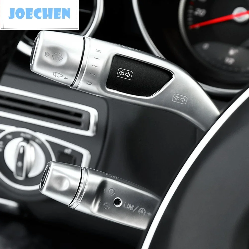 

Для Mercedes Benz A B C E S GLC CLA GLA GLE Class W204 W205 W212 W213 X156 X166 автомобильный рычаг переключения стеклоочистителя крышка круиза отделка рамка