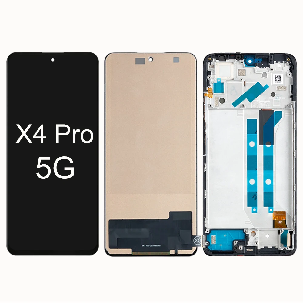 LCD Screen for Xiaomi Poco X4 Pro 5G 2201116PG LCD Display Touch Screen Digitizer with Frame for Poco X4 Pro 5G Screen Assembly