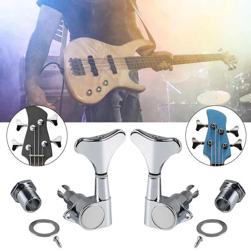 

Acoustic Guitar Tuning Pegs 2R 2L Guitar String Chrome Tuning Pegs Tuners Machine Heads for Guitar Parts