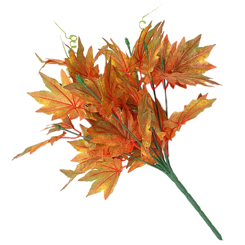 

Artificial Maple Leaves Autumn Decoration Fall Maple Branch Realistic Simulation for DIY Wreaths Table Centerpieces and Wedding