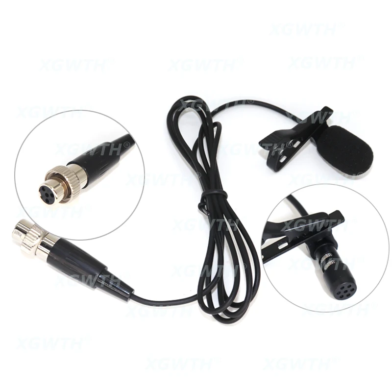 Profesjonalny mikrofon pojemnościowy jednokierunkowy klapa mikrofonu Lavalier dla Mipro System Mics Radio bezprzewodowe Beltpack Mini XLR 4Pin — zdjęcie produktu 5