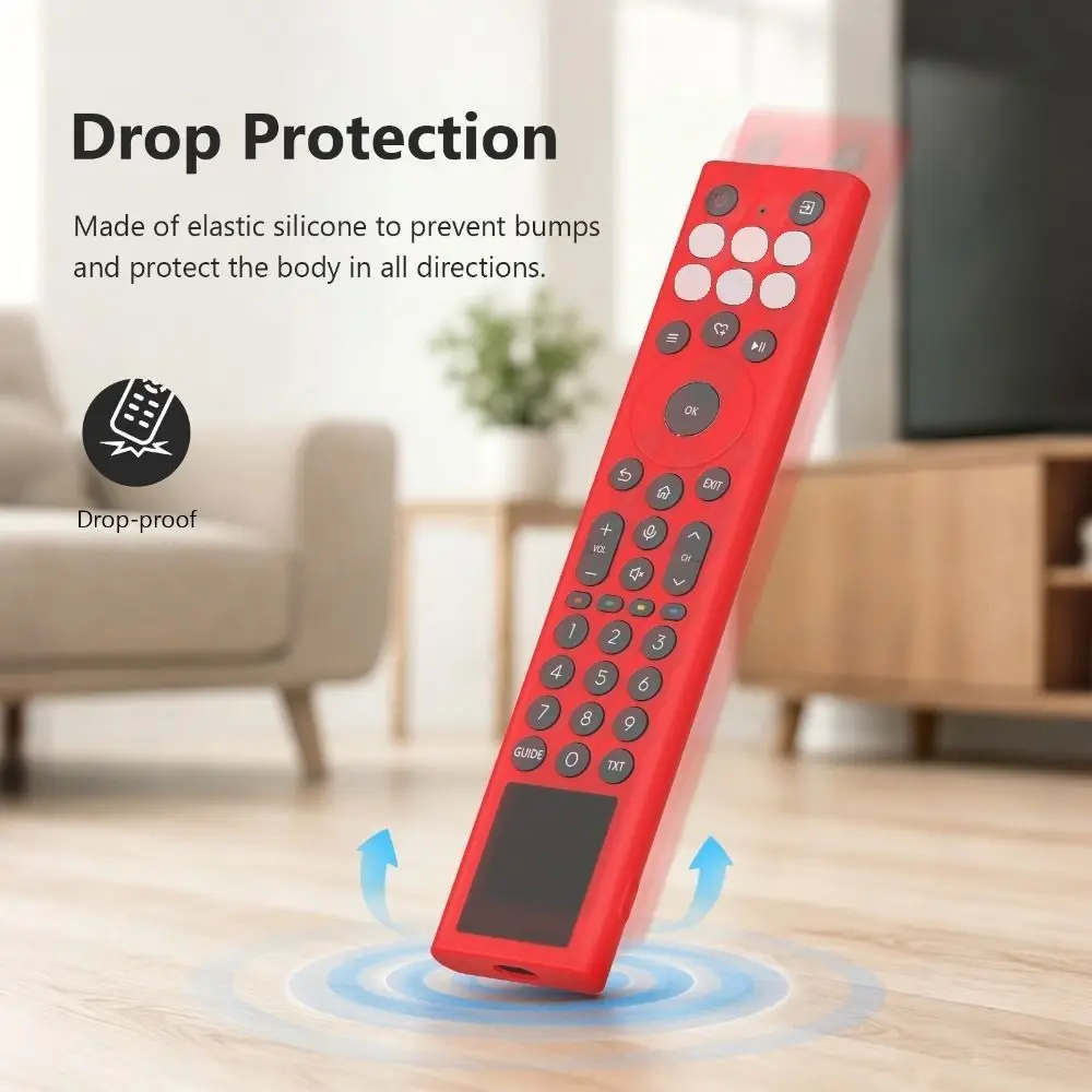 New Silicone Protective Case with Lanyard Protector Soft Shell Shockproof Remote Control Sleeve for Hisense ERF6A66 Accessories