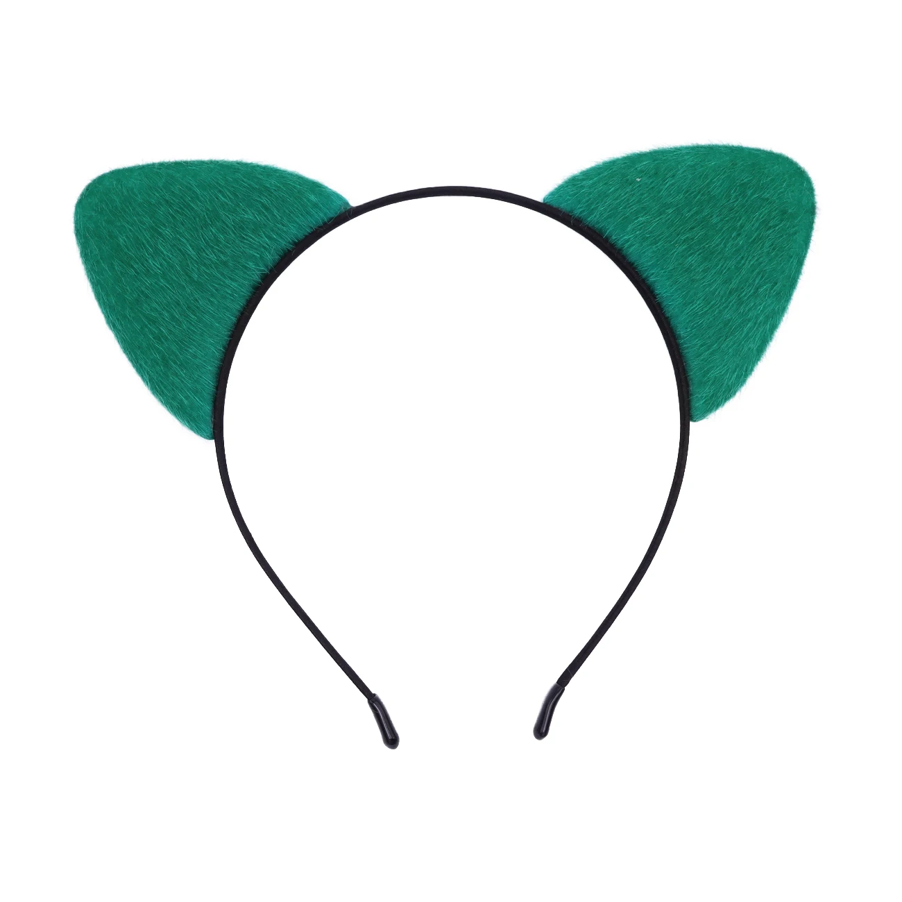 Flauschiges Katzenohren-Stirnband für Frauen, Schwarzes Kätzchenohren-Katzen-Accessoire für Halloween-Katzenfrau-Kostüm – Detail 18