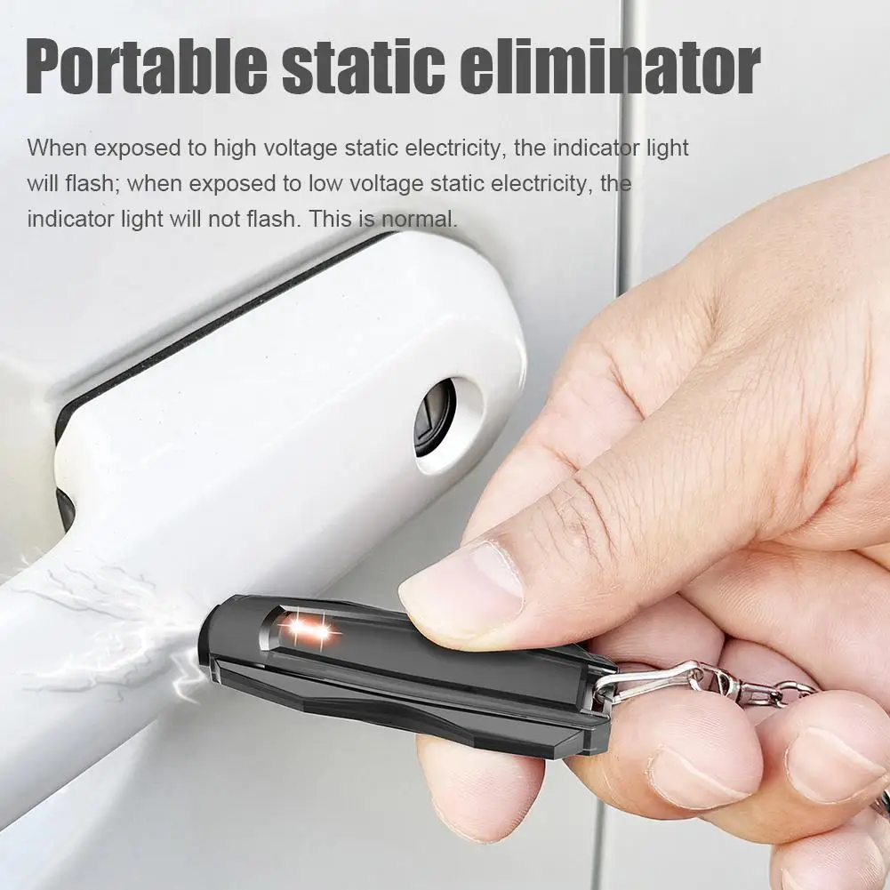 Anti Static Keychain High Efficiency Material Safe Portable Static Electricity Remover for Office Home Electronics Protection
