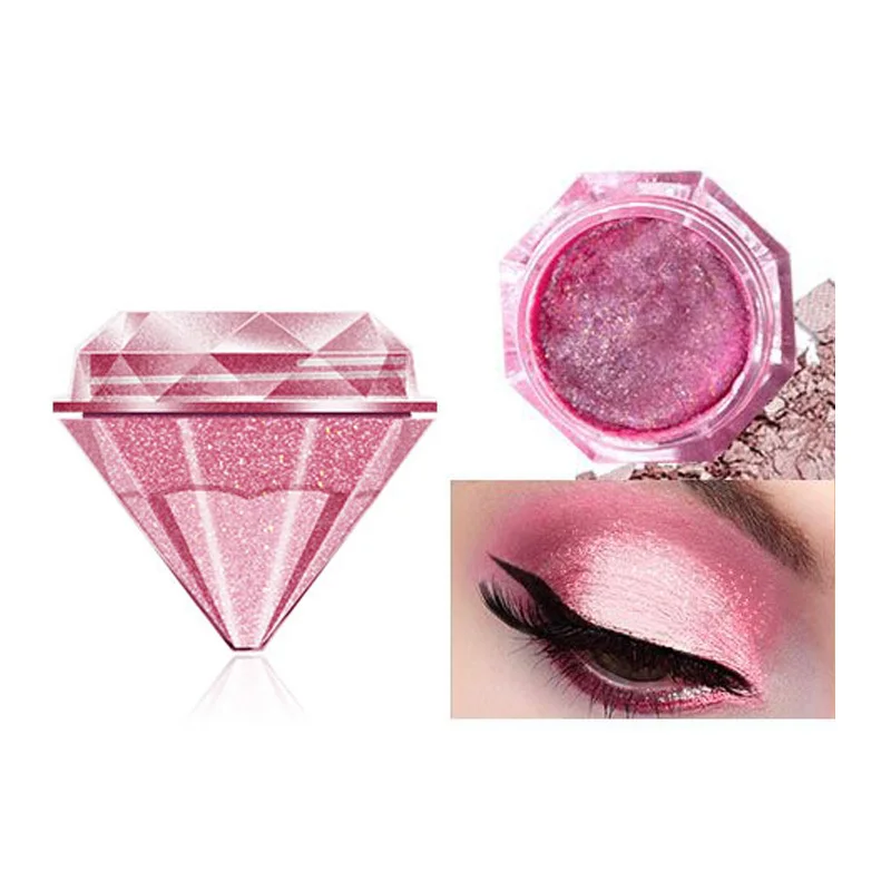 Highlight Diamond Eye Shadow Metal Liquid Eyeshadow Shimmer Shine Glow Glitter Single Liquid Eyeshadow Makeup Pigment Cosmetics