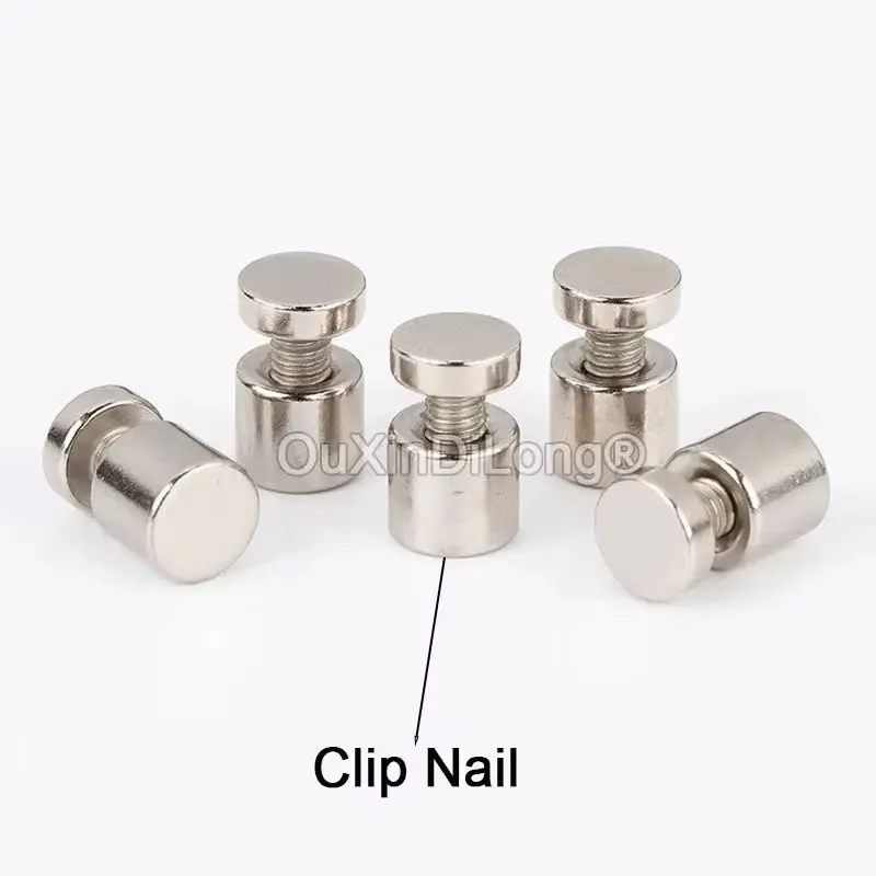 Wholesale 1000PCS Acrylic Photo Frame Standoff Screws Desktop Sign Standoff Advertising Screws Support Clip Nails GF1079