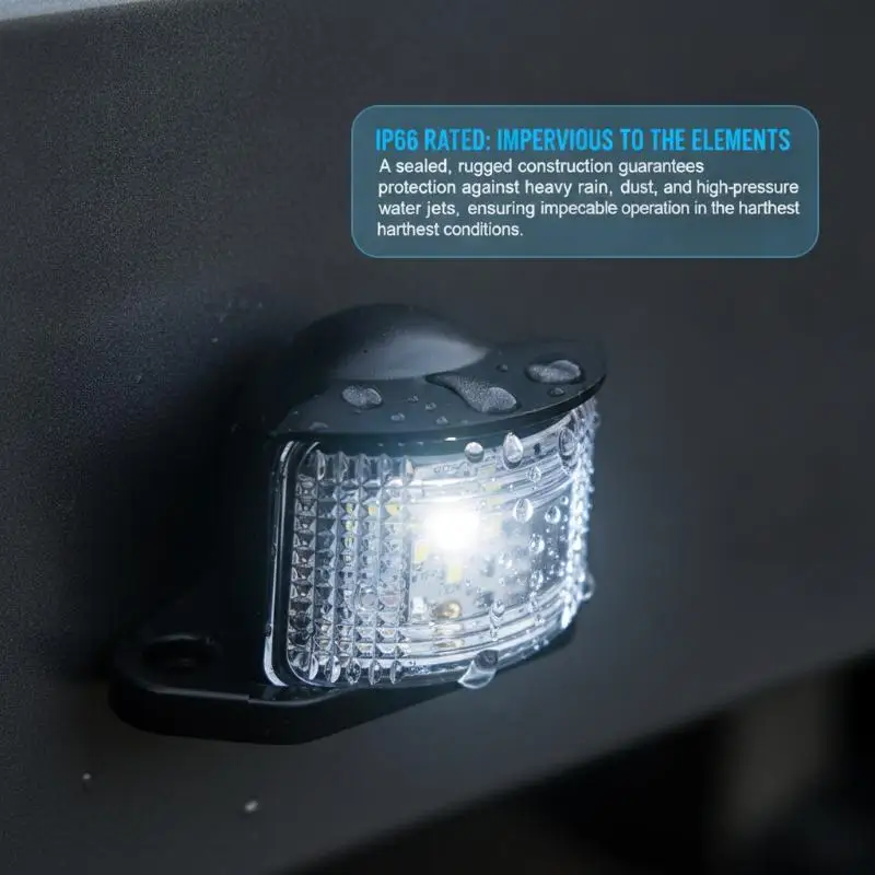 SD7003 LED License Plate Light High Bright Waterproof 12V Universal Fit for Truck Motorbike SUV Van Off Road Use
