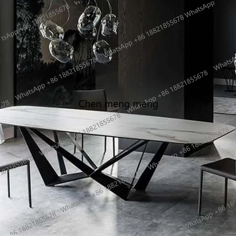 

Luxury Modern Dining Table Living Room Dining Room Retractable Center Italian Design Salon