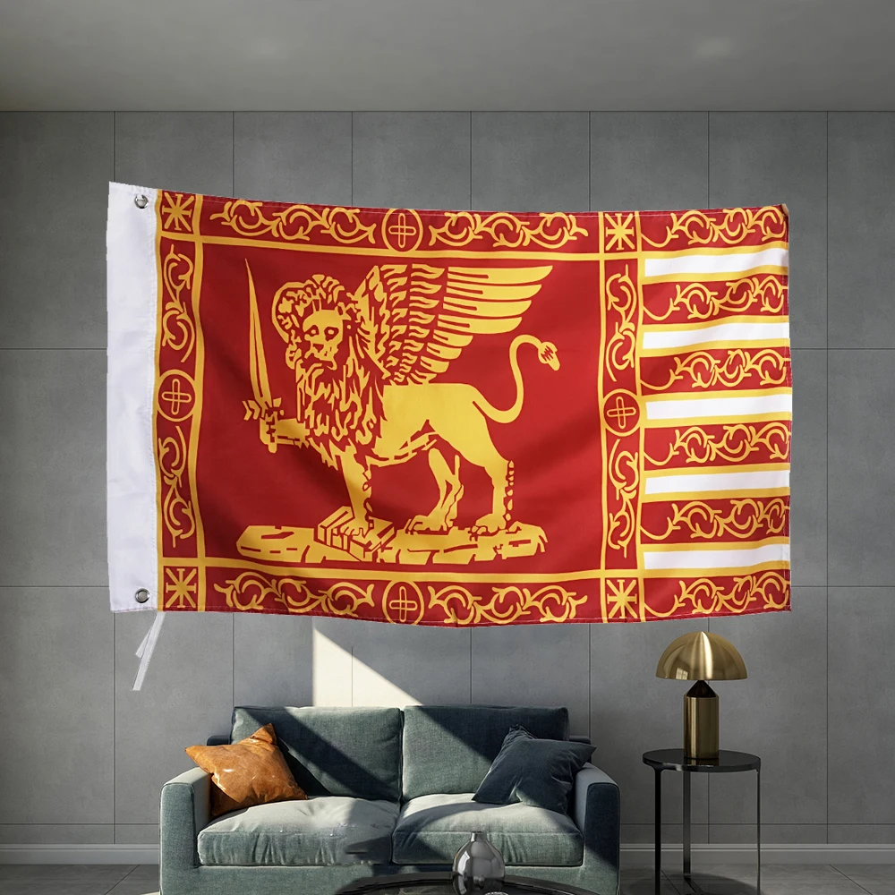 

Italy Republic Of Venice City Flag Hot Sell Goods 3X5FT 150X90CM Custome Banner brass metal holes