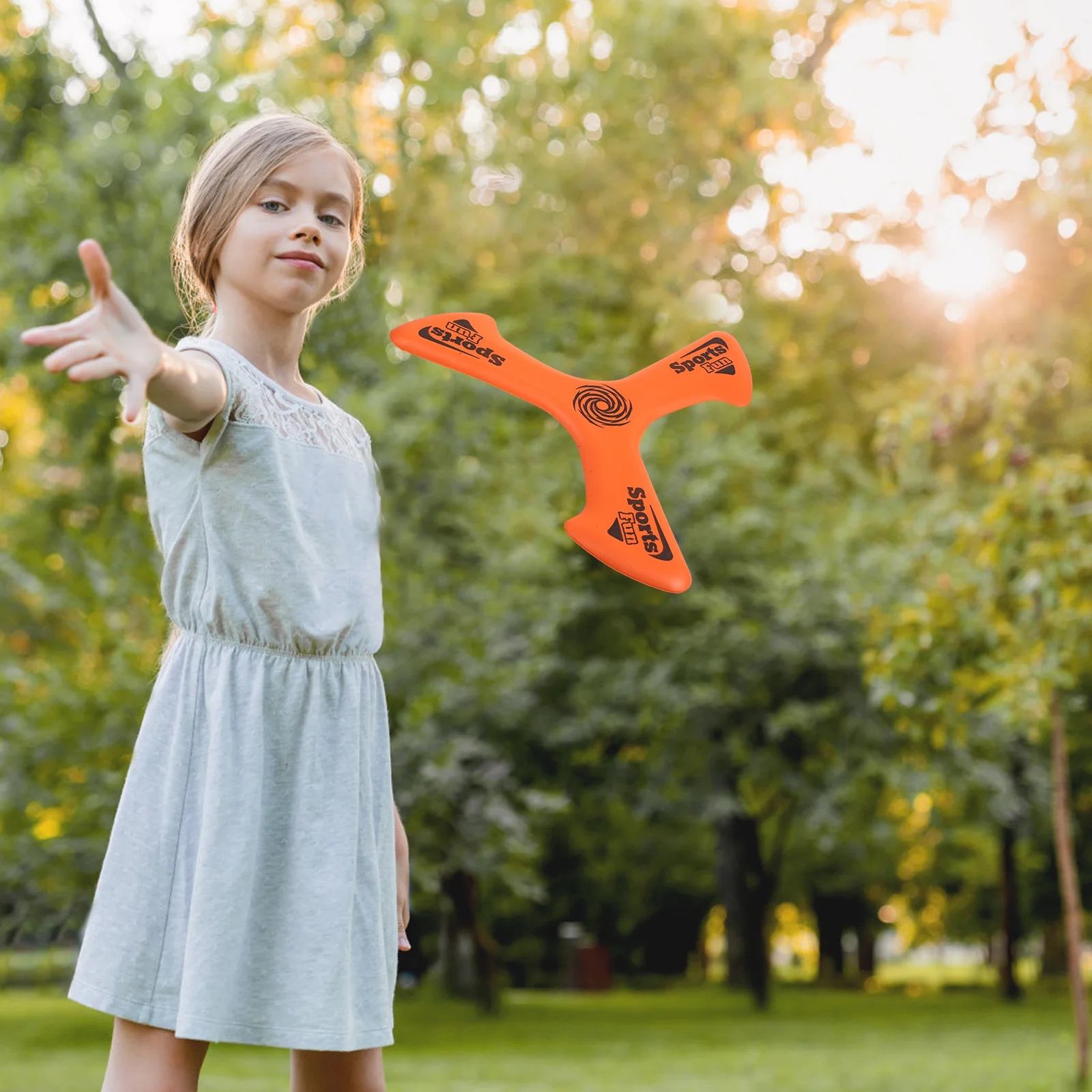 

Toddler Boomerang Flying Disc for Outdoor Game Kids Sports Toy Soft Thick Design Easy Throw Catch Play