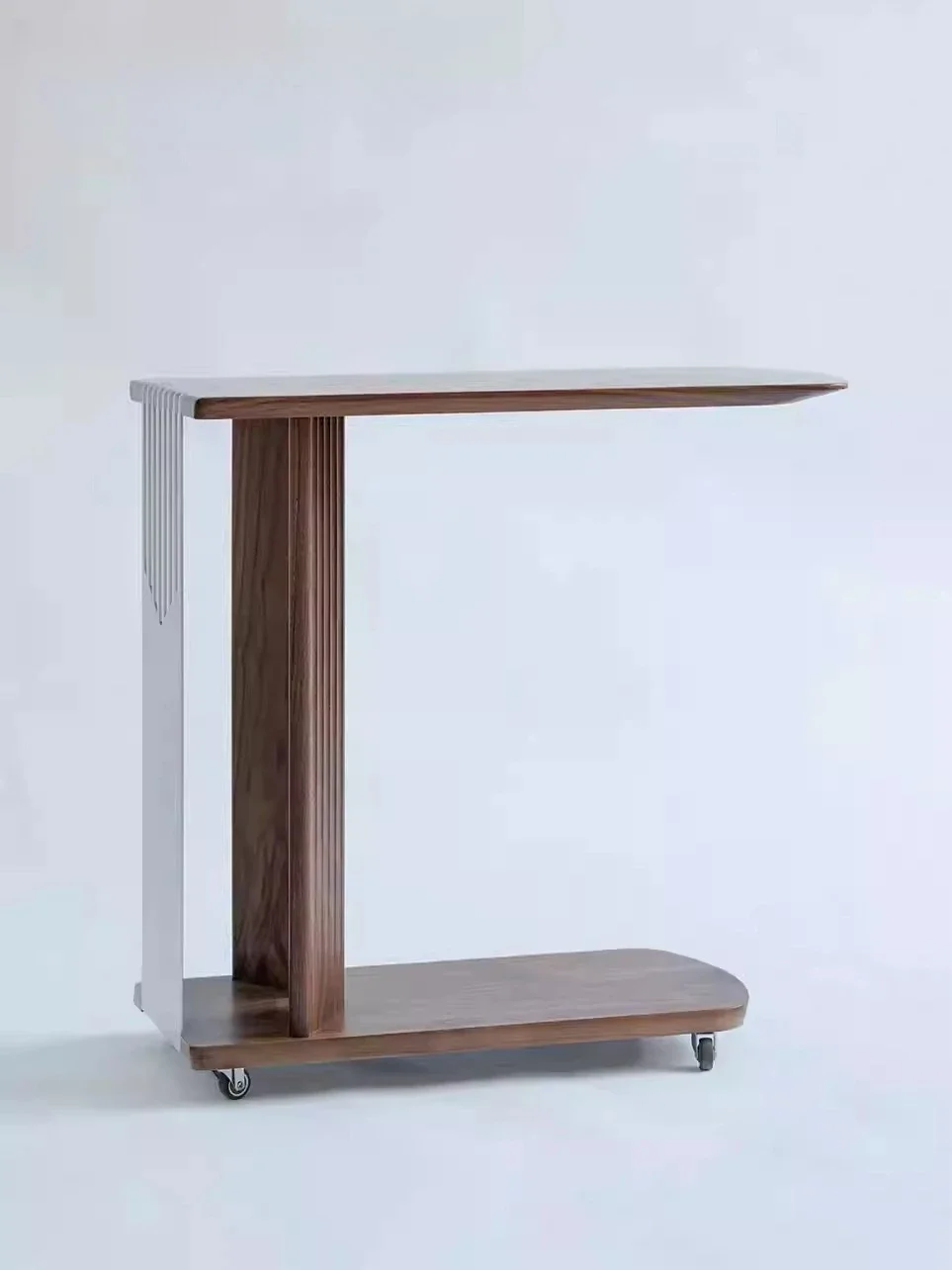 

Black walnut bedside table, tea cabinet removable, bed computer desk