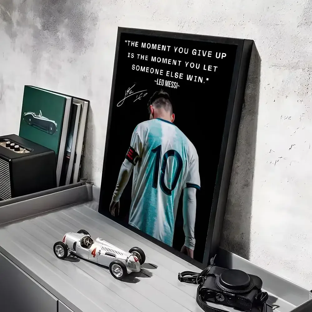 Fußballstar L-Lionel M-Messi Poster Aufkleber Wandbild Wandtattoos für Schlafzimmer Wohnzimmer Zuhause Selbstklebende Dekoration Geschenk – Detail 16