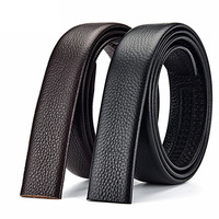 100 120 130 140 150 160 170 180cm Automatic Belt without Buckle Men Width 3.5cm No Buckle Good Quality Leather Belt Body Strap