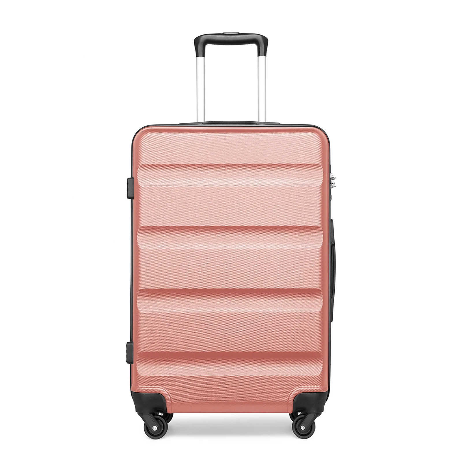 KONO Hartschalenkoffer mit 4 Spinner-Rädern und Zahlenkombinationsschloss, leichter Reisekoffer, Handgepäck, 55/66/75 cm