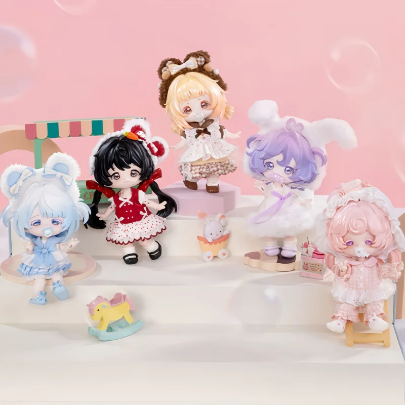 En Stock, auténtico, Come4free, pastel de leche, serie Dream Puff, muñeca móvil de 12 minutos, vestido, muñeca Bjd, caja ciega, adorno, regalos Kawaii
