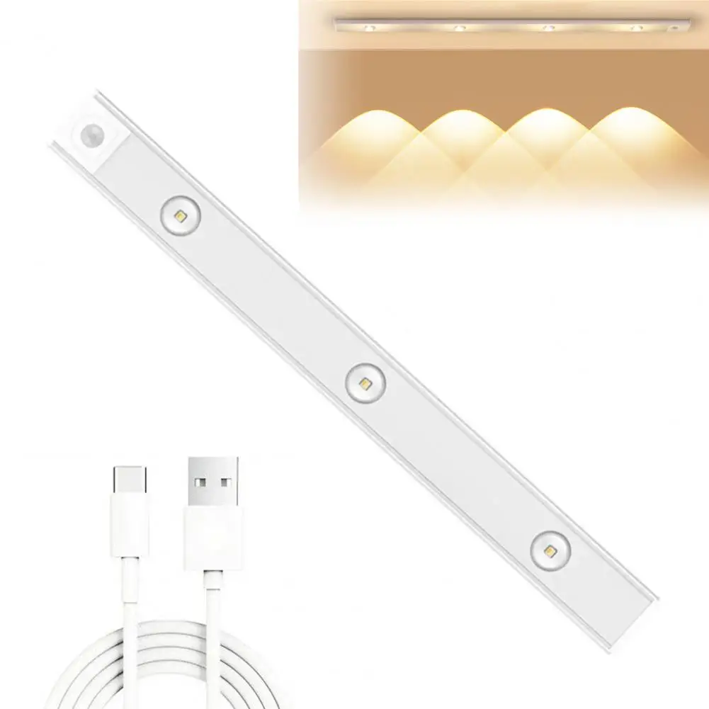 Induction Light Strip Motion Sensor Night Light Led Cabinet Lamp 3000k-6500k Dimmable Flicker Free