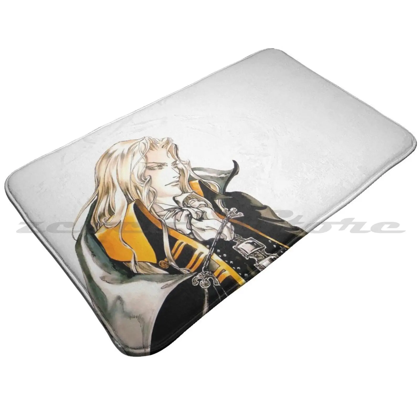 Alucard Soft Non-Slip Mat Rug Carpet Cushion Anime Game Castle Vania Castlevania Alucard Dracula Vampire Anime Game Castle