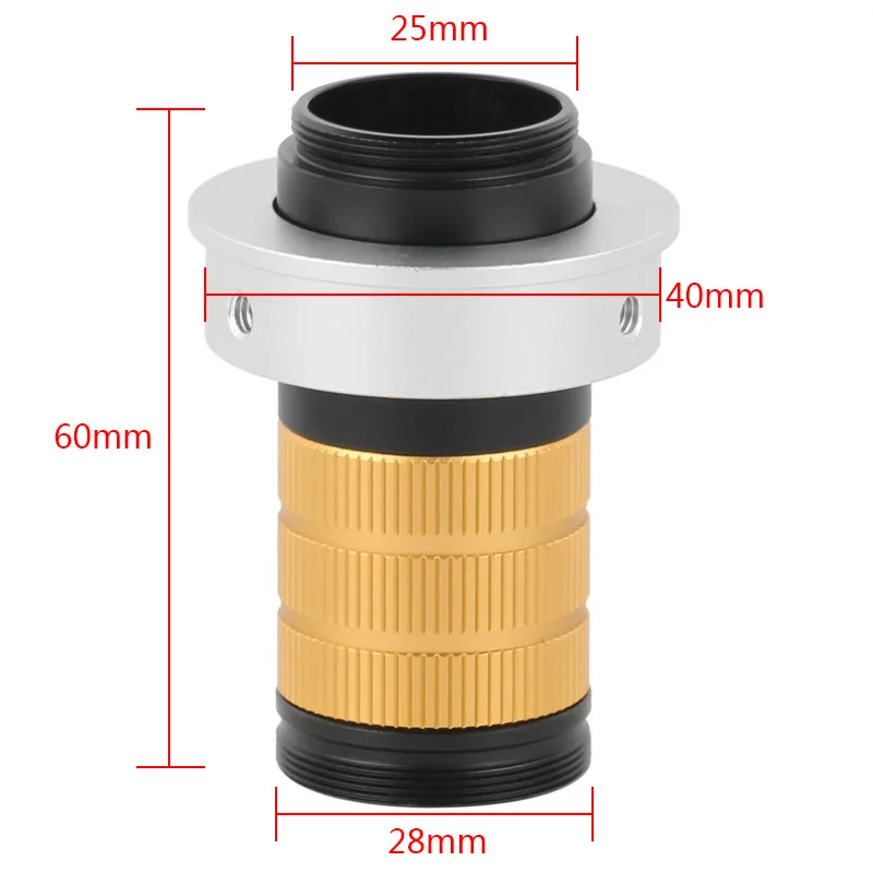 50x 100x zoom monocular reparação de telefone pcb detectado longa distância de trabalho lente de montagem c de alta visual para câmera de microscópio digital
