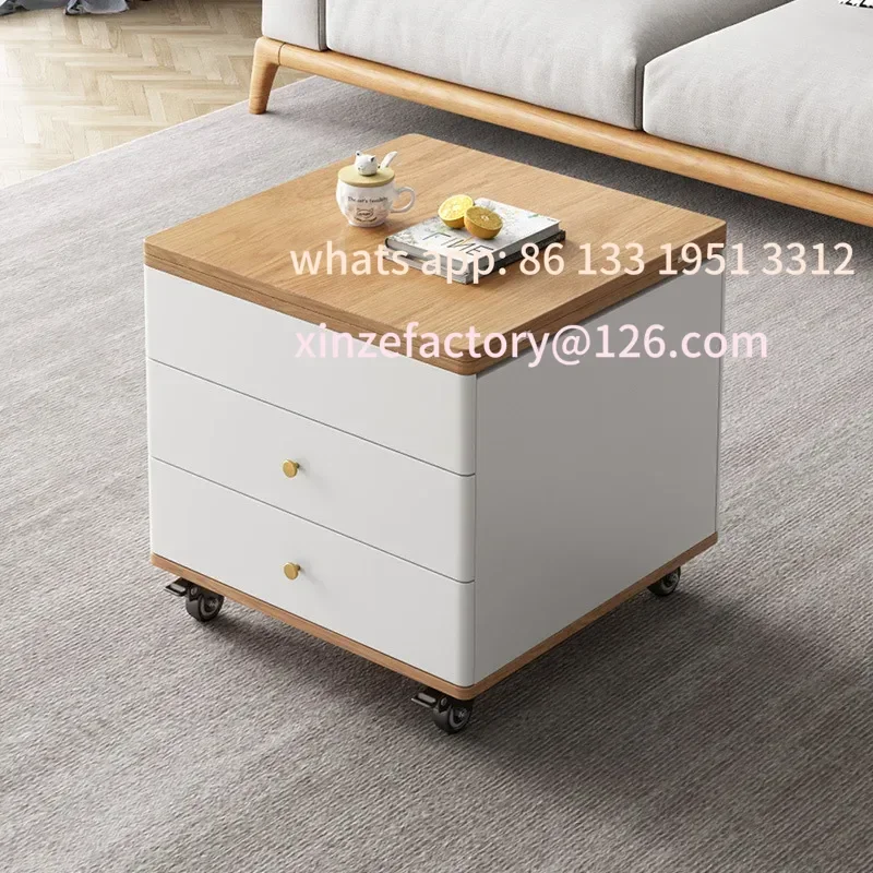 

Customizable Movable lifting dining table dual-purpose small apartment living room balcony multi-functional telescopic folding