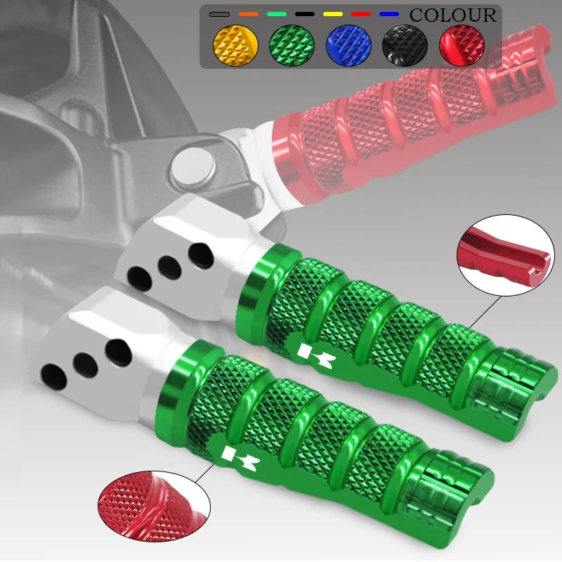 

Motorcycle Rear Foot Pegs Footrest Passenger Footpegs For Z650 Z650RS Z750 Z800 Z900 Z900RS Z1000 Z1000SX NINJA VERSYS 650 1000