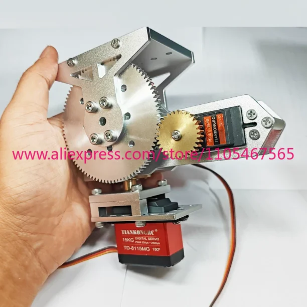 1PCS Two Degrees of Freedom, Steering Gear Up, Down Left, Right, Pitch, Rotating Gimbal Platform Base, Fixed Frame for Kechuang