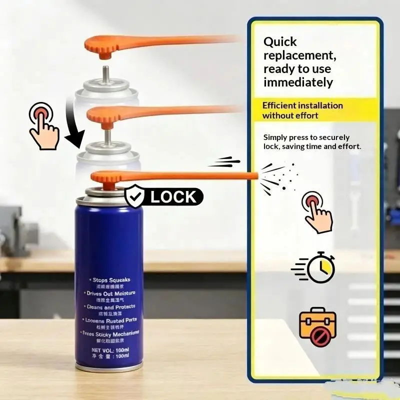 3-teiliges WD-40 Langstiel-Sprühdüsen-Set, Präzisionsapplikator für Motorradreparaturen, Sanitärarbeiten und Rostentfernungsarbeiten – Detail 10