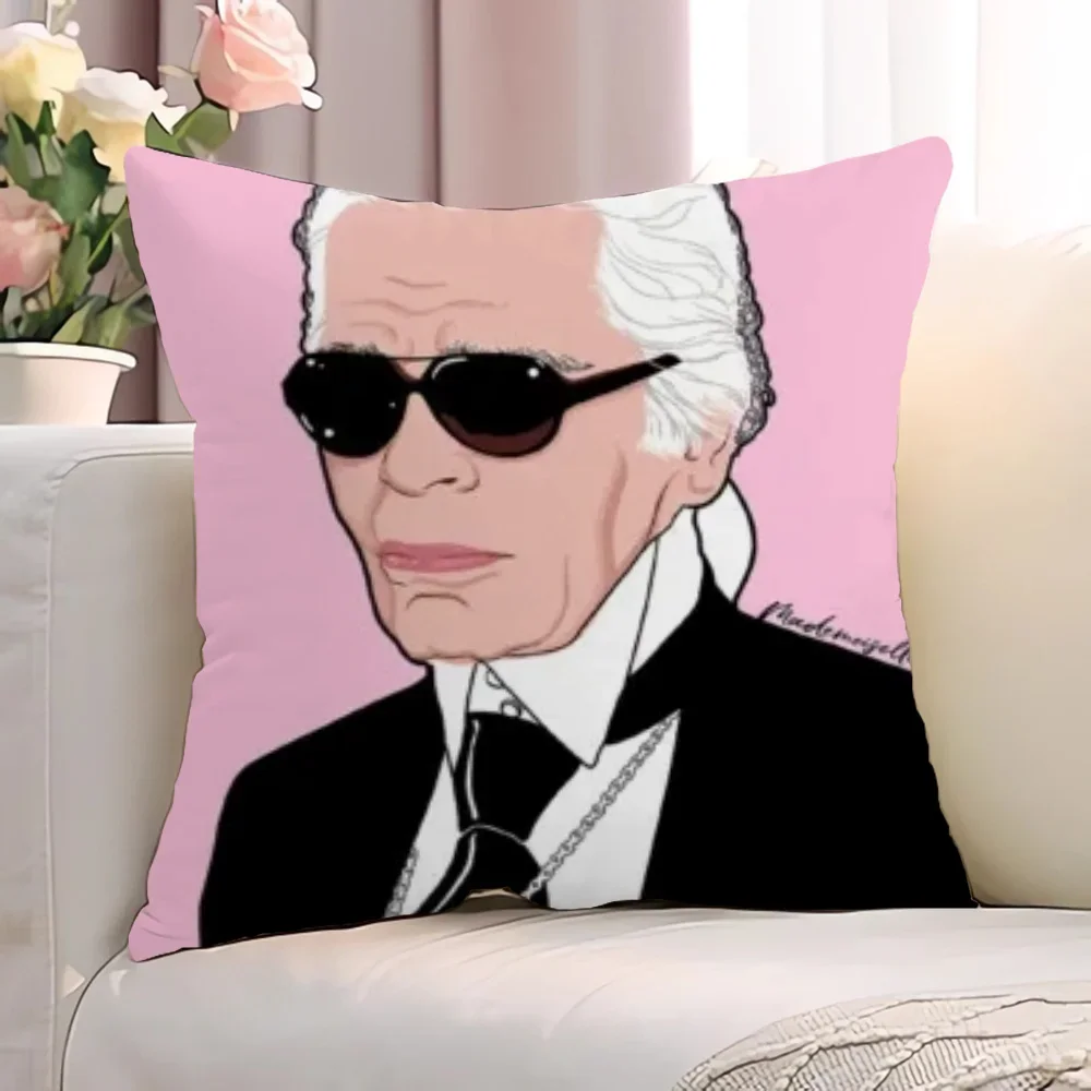 K-Karl LagerfeldS Throw Pillows Decorative Cushion Cover Fall Decor Pillowcase Sofa Cushions Anime Pillow 45x45 Covers Body Bed