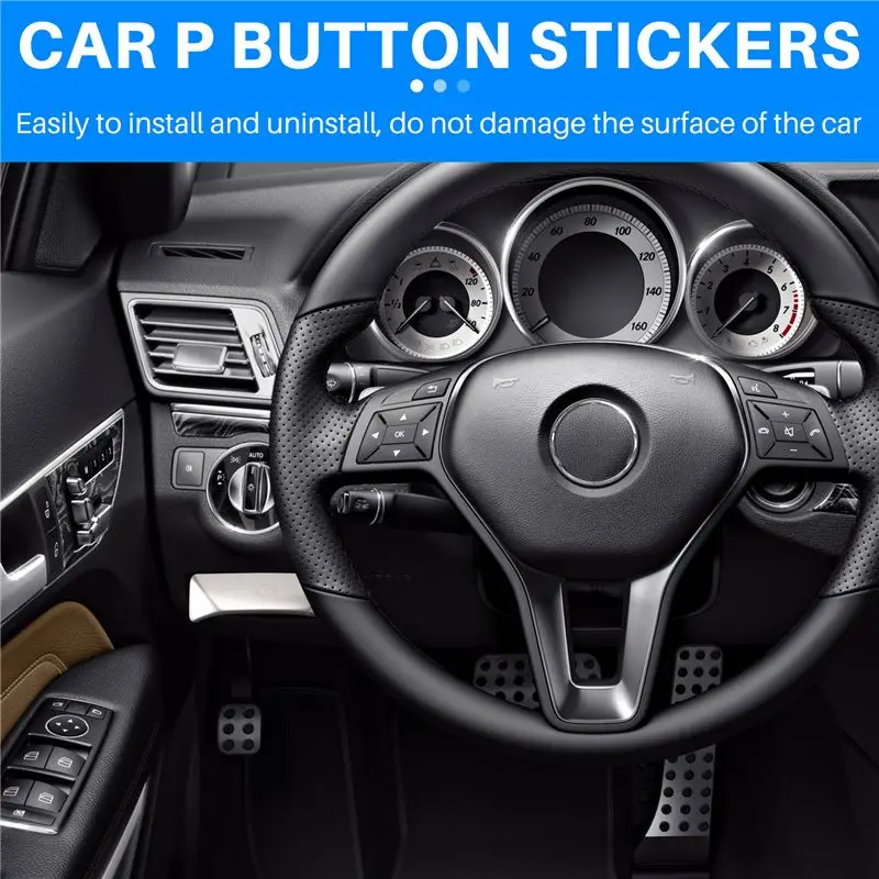 Eco-Friendly Car P Button Foot Brake Release Switch Decoration Stickers For Mercedes Benz E Class W212 C Class W204 GLK Accessor