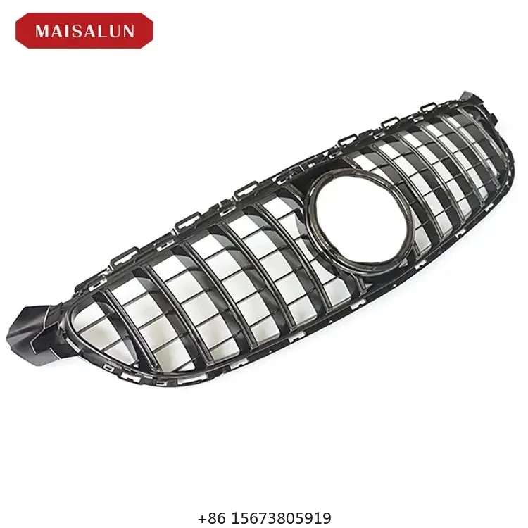 

Tuning GT Style Grille W205 2015-2018 for C Class W205 Sedan Upgrade Silver Black Front Grille GT Style