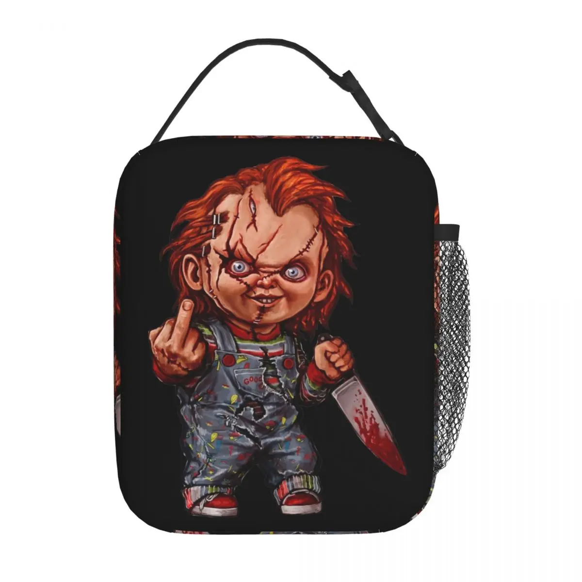 

The Killer Doll Chucky Insulated Lunch Bags Portable Lunch Container Thermal Bag Tote Lunch Box Beach Travel Food Handbags