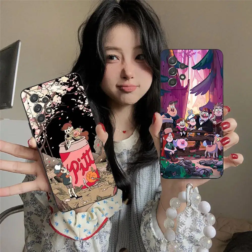 

G-Gravity Animation Falls Phone Case For Samsung S25,S24,S21,S22,S23,S30,Ultra,S20,Plus,Fe,Lite,5G Black Cover