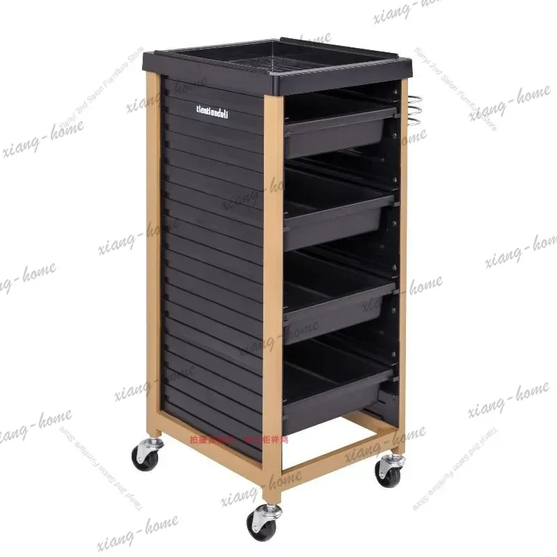 Factory Direct Modern Multifunctional High-end Salon Trolley Nordic Luxury Hairdressing Specific Trolley Drawer Barbershop Salon