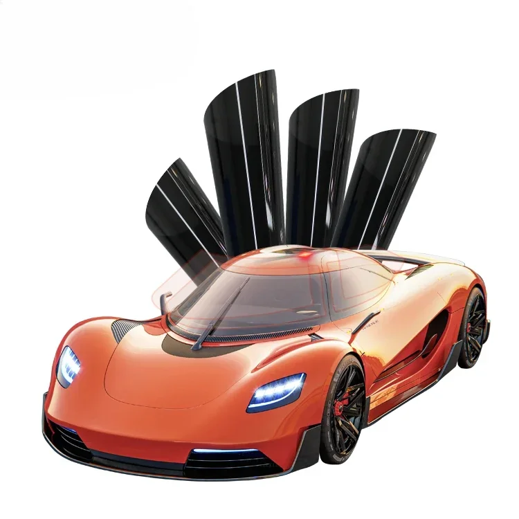 ISF factory anti glare universal car accessories Sun spectrum Heat Control privacy protection frosted car window tint film