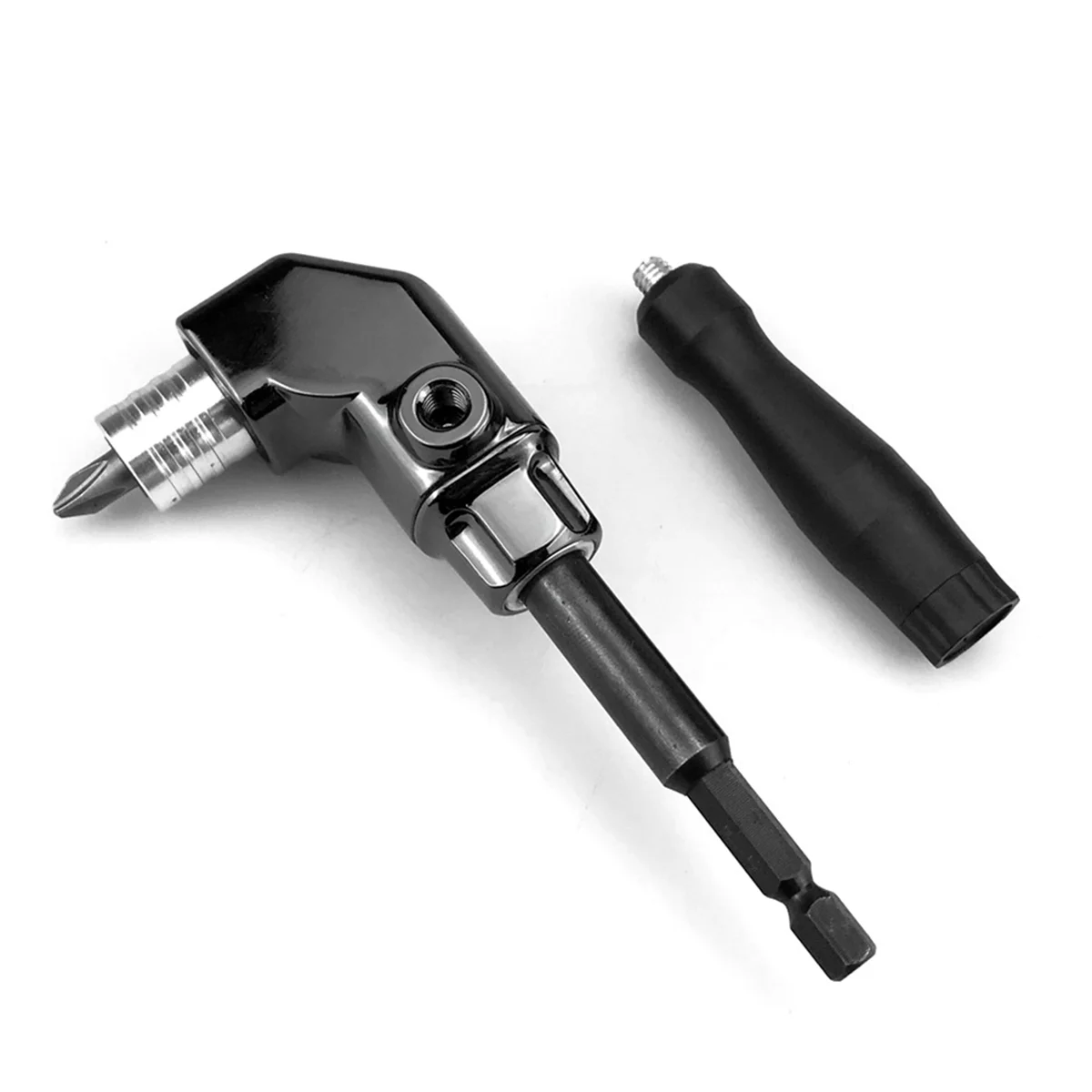 Self-Locking 90 Degree Right Angle Screwdriver Holder Drive Bit Angle Extension Electric Screw Driver Angle Driver A