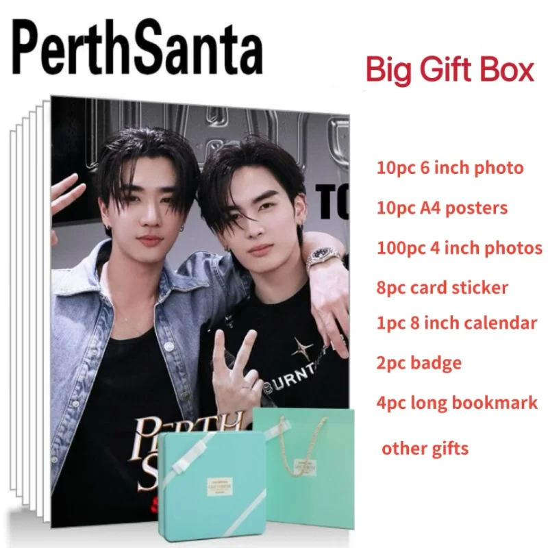 

perthsanta Poster+Calendar+Bookmark+Card Sticker+Badge+Card Stationary Set, Thai TV Perfect 10 Liners Drama Stills Tin Box Gift
